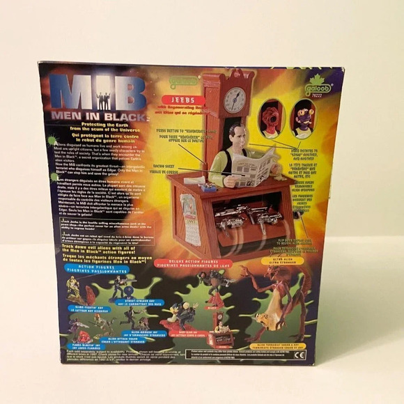Vintage 1997 Men In Black MIB Jeebs Rotating  Head Action Figure Desk Galoob - Picture 4 of 16